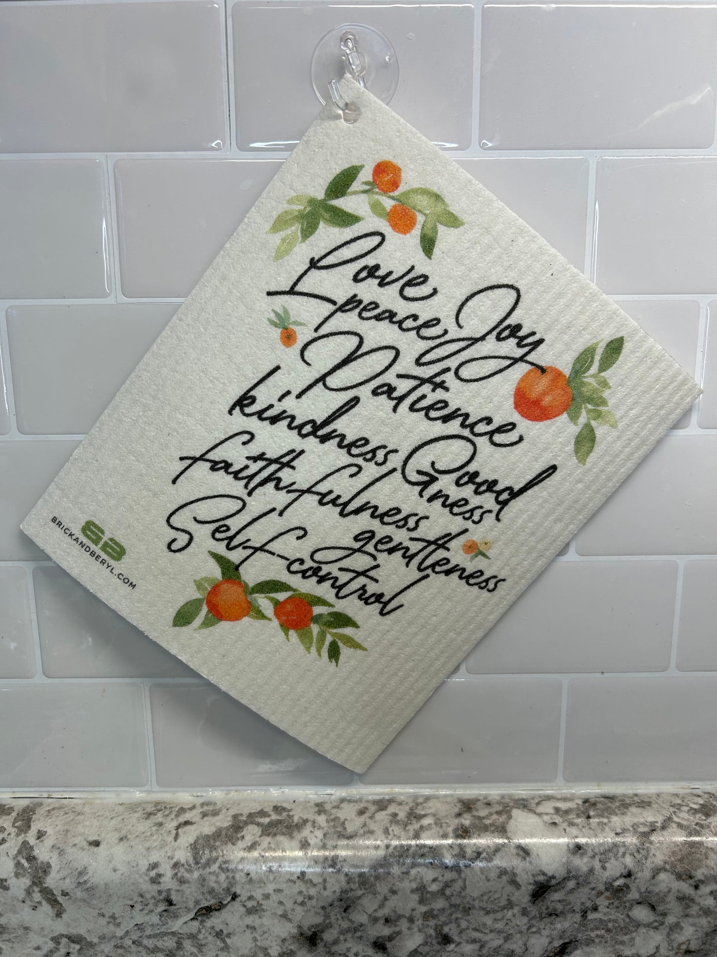 "Fruit of the Spirit" Reusable Dishcloth