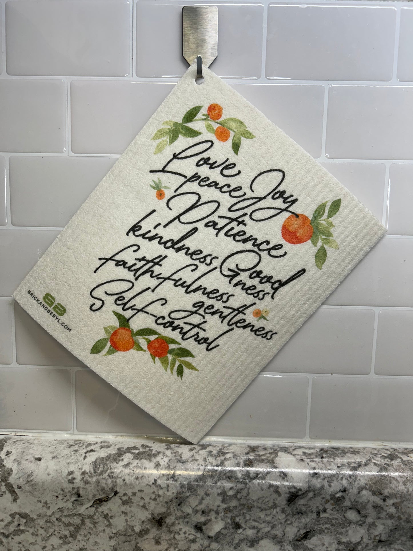 "Fruit of the Spirit" Reusable Dishcloth